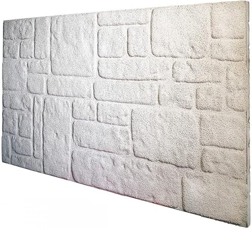 Pannello Finta Pietra Colorado White | Polistirolo Resinato 100x50x2cm | Per Interni Ed Esterni - Foto 8