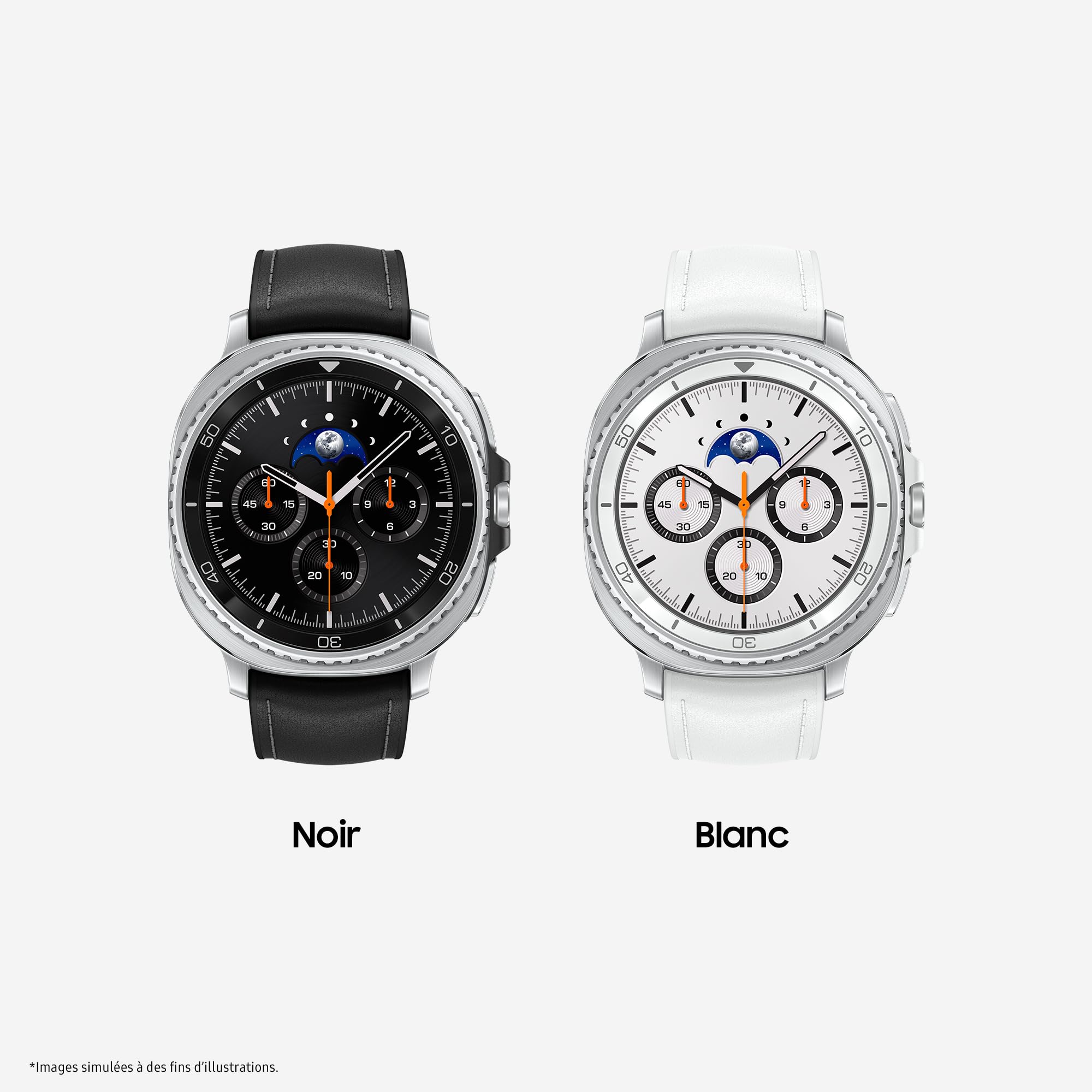 Samsung Galaxy Watch8 Classic, Montre Connectée, Couronne rotative, Galaxy AI, Coach Sommeil, Coach Running, Bluetooth, 46mm, Noir, Chargeur Secteur Rapide 25W Inclus, Version FR