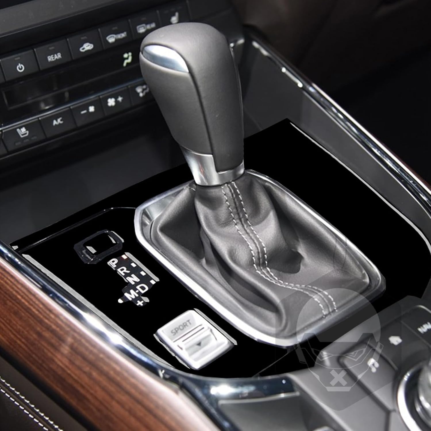 Glossy Bright Piano Black Car Center Console Gear Shift Mode Indicator Control Panel Trim Sticker Auto Interior Accessories Compatible with Mazda CX9 CX-9 2016 2017 2018 2019 2020 2021 2022 2023