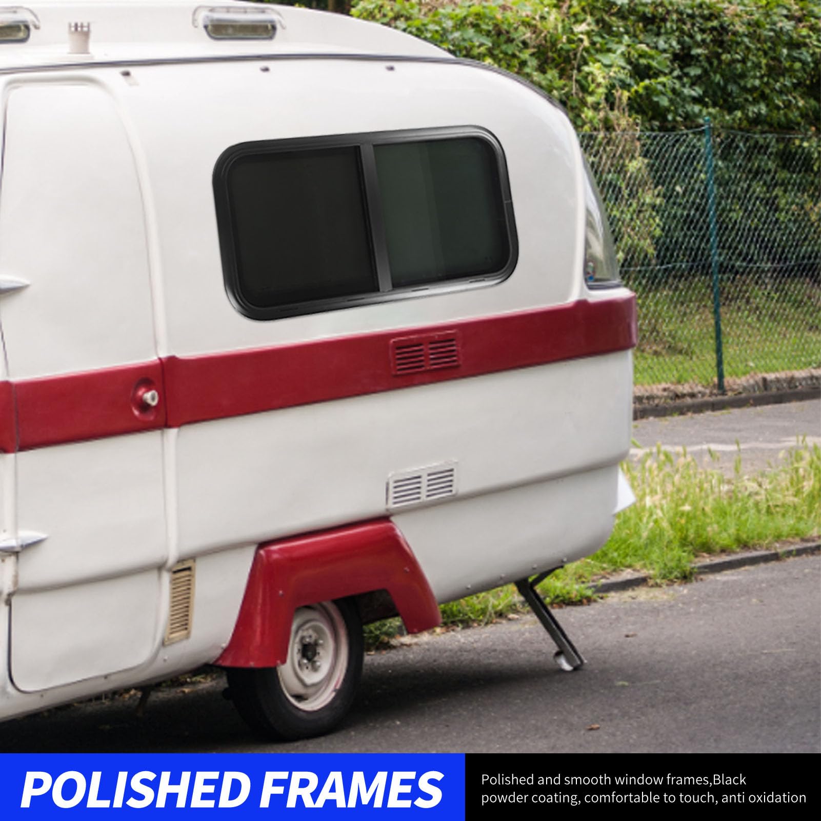 Tbest Moskitiera na Okno RV Przesuwane Okno RV do Przyczep 26,31 mm/?,2 Cale Grubość ścianki WindowCamper Odpowiednie Przesuwne to Kampery, Kampery, możliwość Przechowywania Pojazdów Zastosowania Sl
