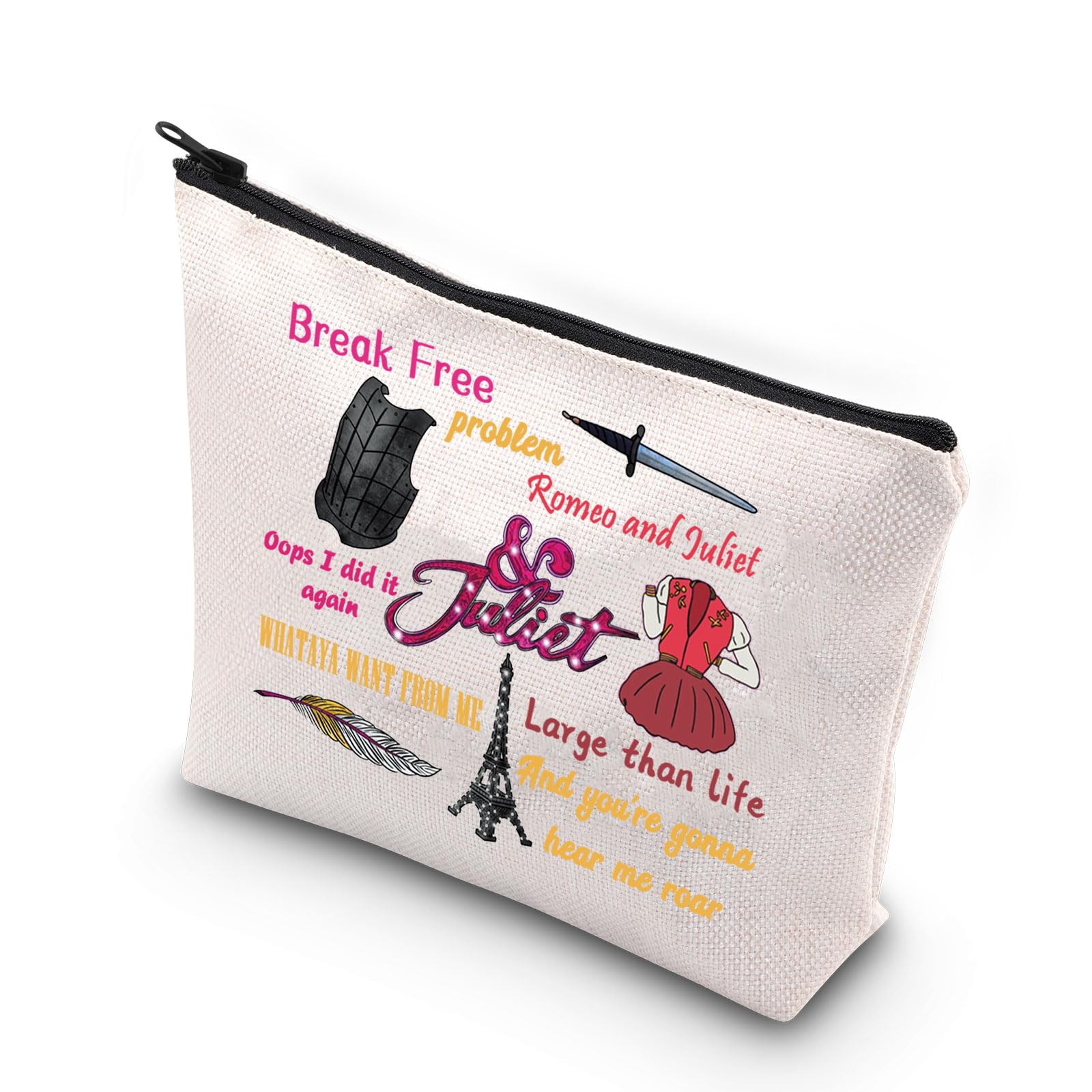 VAMSII & Juliet Broadway Musical Theatre Gift Zipper Pouch - Juliet Musical Merchandise