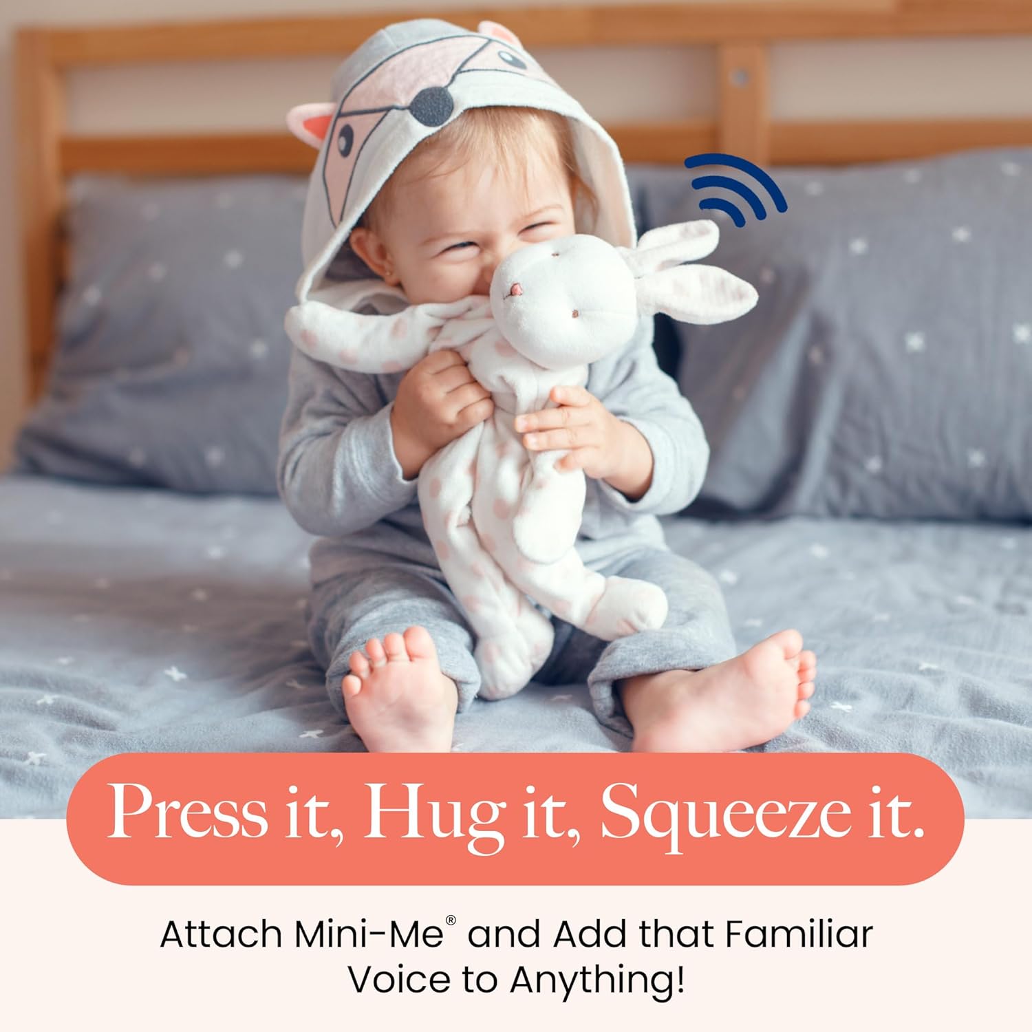 VOICEGIFT Mini-Me Holiday Gift, 60-Second Multi-Message Audio Recorder for Plush Toys, Quilts, Pillow, Crafts, Playful Mini Voice Gift Inserts for Custom Sound Gifting & DIY Projects 1-Pack - Image 9