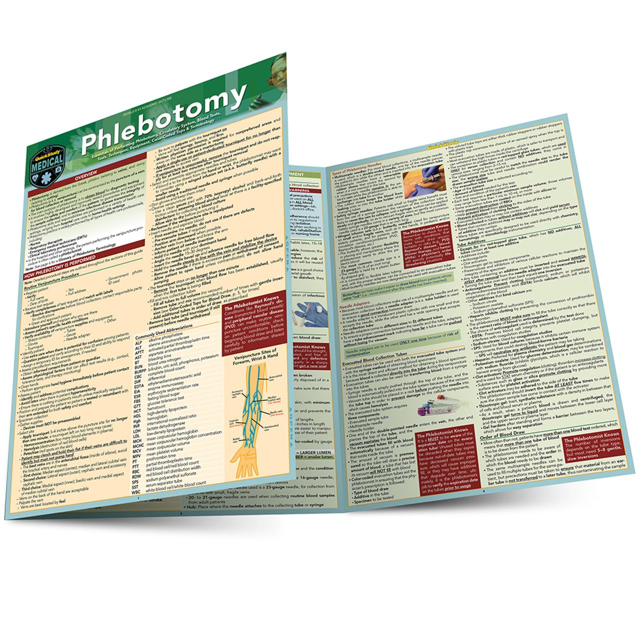 Phlebotomy: A Quickstudy Laminated Reference Guide