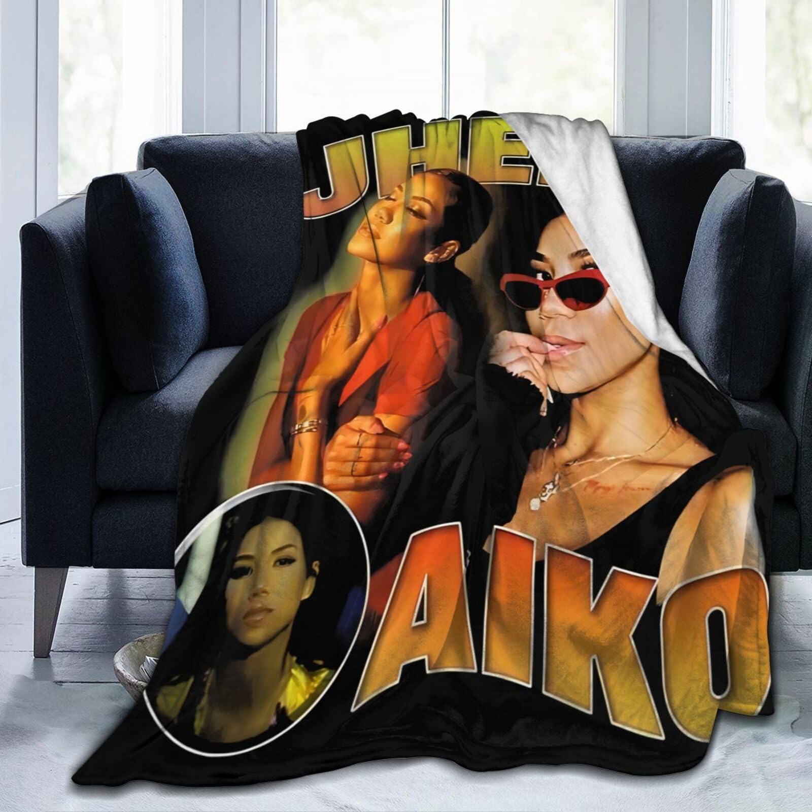 Amazon.com: Jhene Singer Aiko Blankets Soft Flannel Fleece 