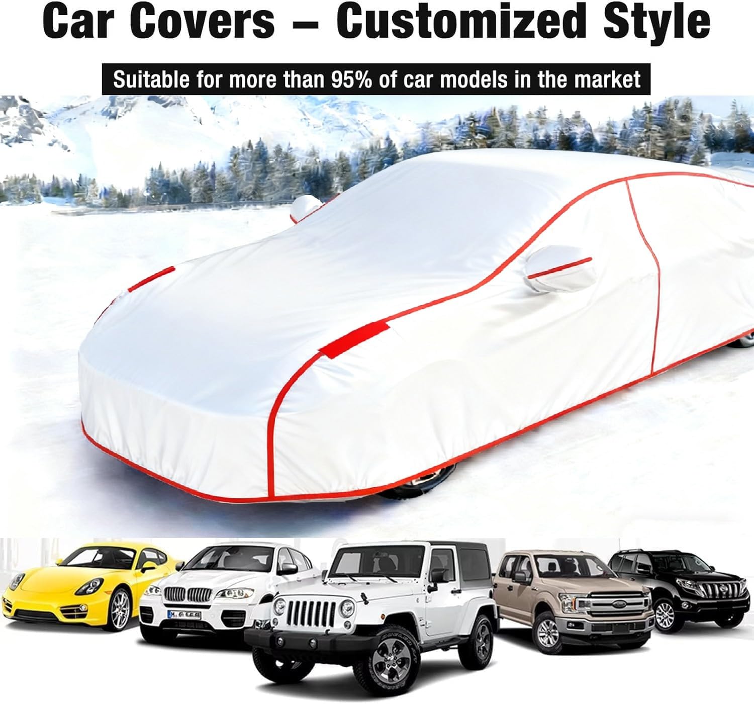 Funda Coche Exterior para Mercedes CLK 270 2002-2005, Funda Coche Antigranizo, Cobertura Total del Automóvil,Impermeable,Resistente A Los Rayos UV