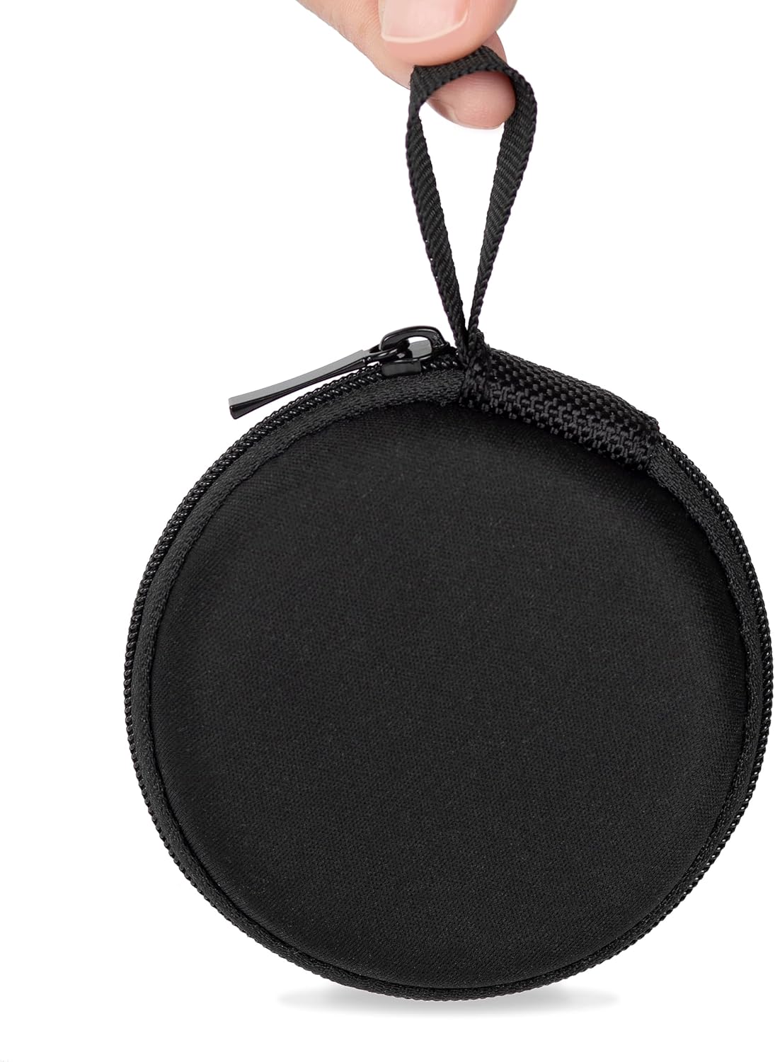 Ginsco Mini-Portable Hard Shell Earbuds Case for Apple EarPods Headphones USB-C Wired Ear Buds/Samsung Galaxy Wired Earbuds, Travel Case for Earphones Earplugs (1, Black)