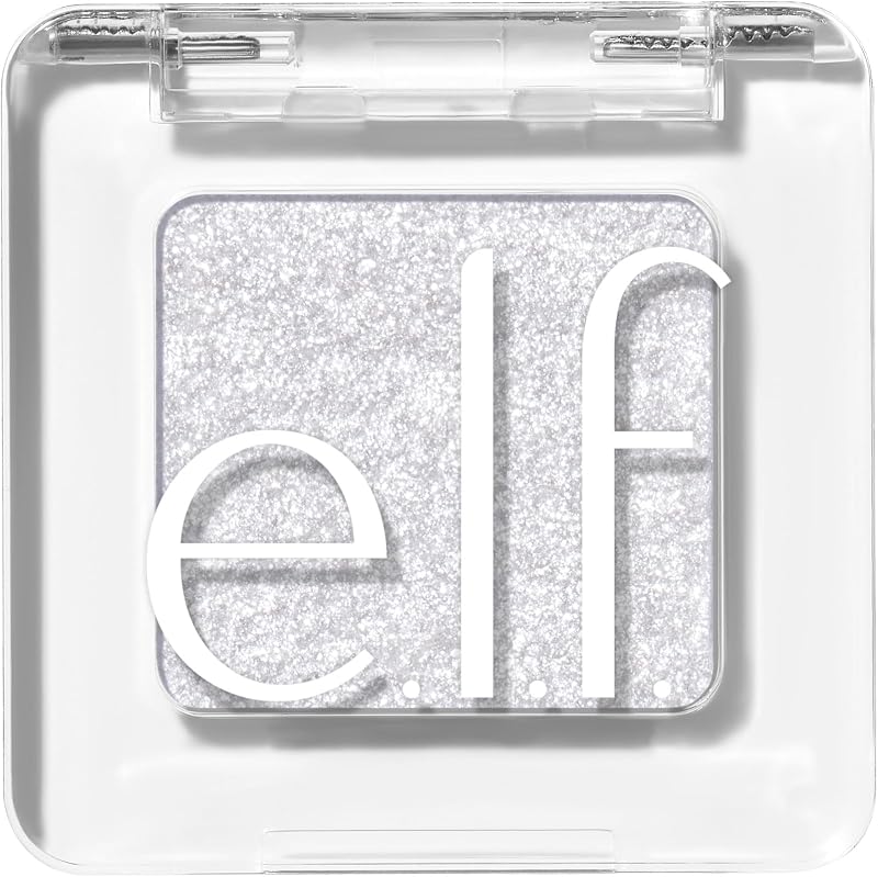 e.l.f. Fine As Fleck Glitter Eyeshadow, Certified Platinum | Long-Lasting Sheer Eye Makeup With A Shimmer Finish, Soft, Smooth Formula, Vegan & Cruelty-Free