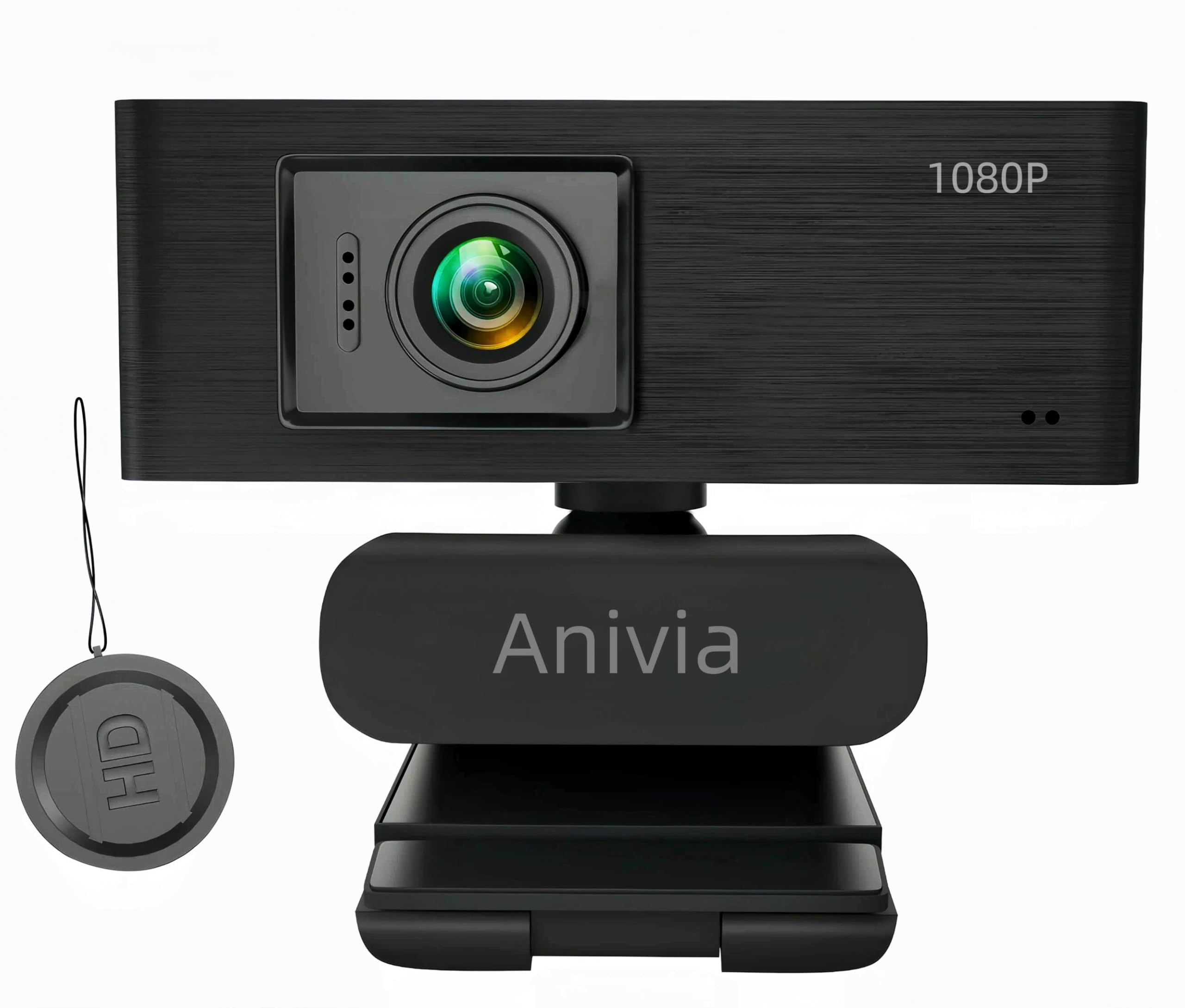 Sades Anivia W5 1080p HD Webcam, USB Desktop Laptop Camera, Mini Plug and Play Video Calling Computer Webcam, Built-in Microphone, Flexible Rotatable Clip-image-42