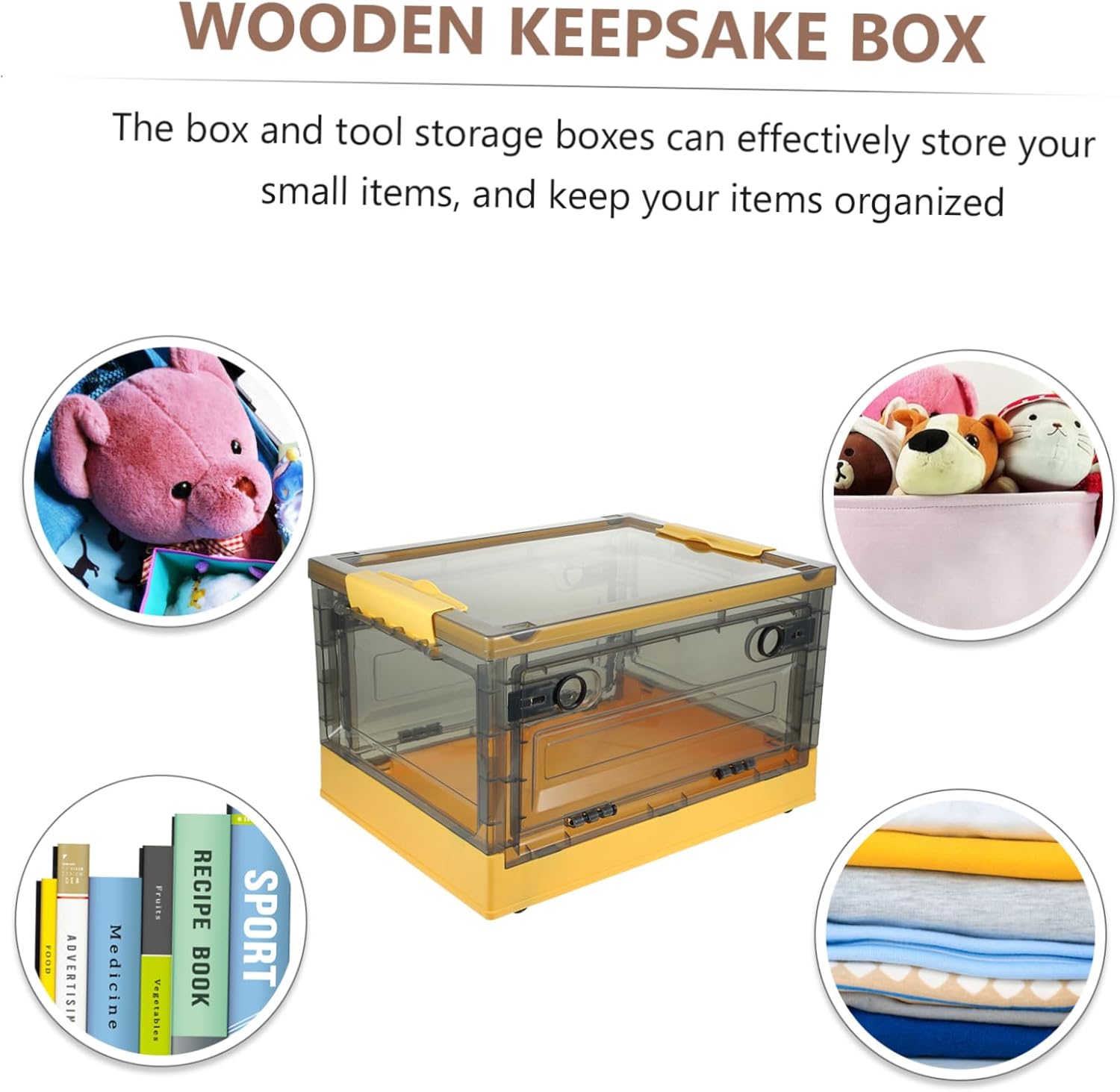 Large Plastic Storage Box Keepsake Box Lid Versatile Storage Containers for Home Tools Parts Jewelry Beads Medicine