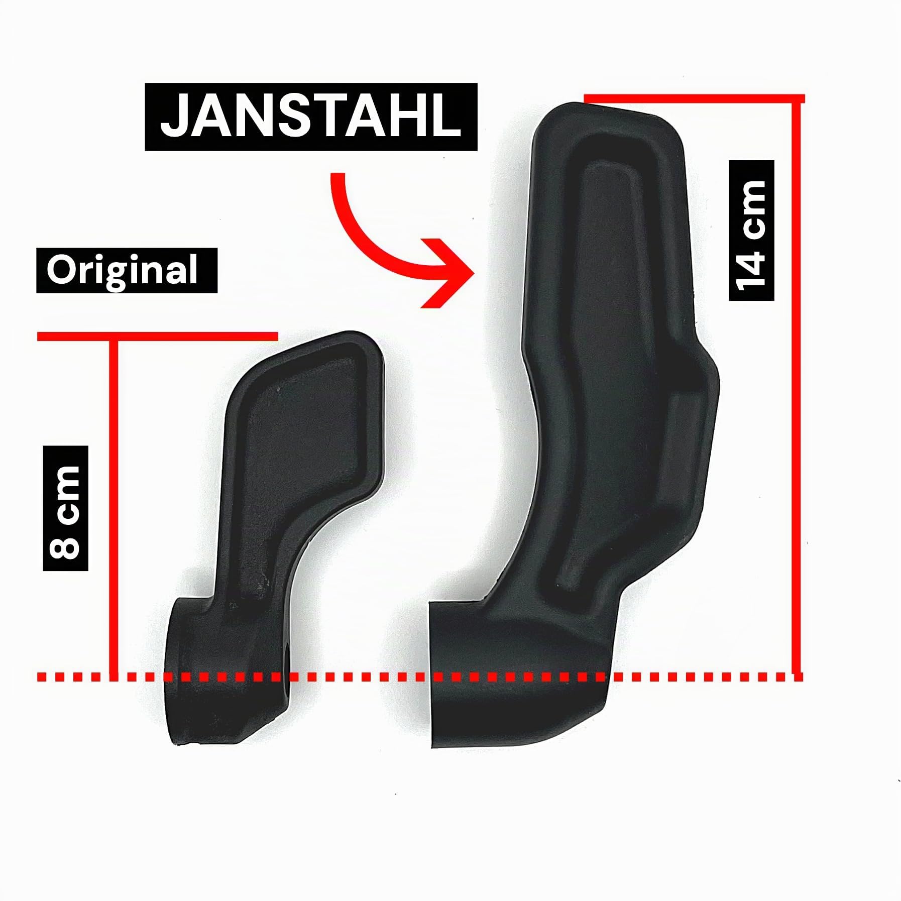 Grande poignée ergonomique pour porte coulissante – Fiat Ducato/Peugeot Boxer/Citroën Jumper (2006-) – XXL, ultra robuste (nylon renforcé de fibres de verre)