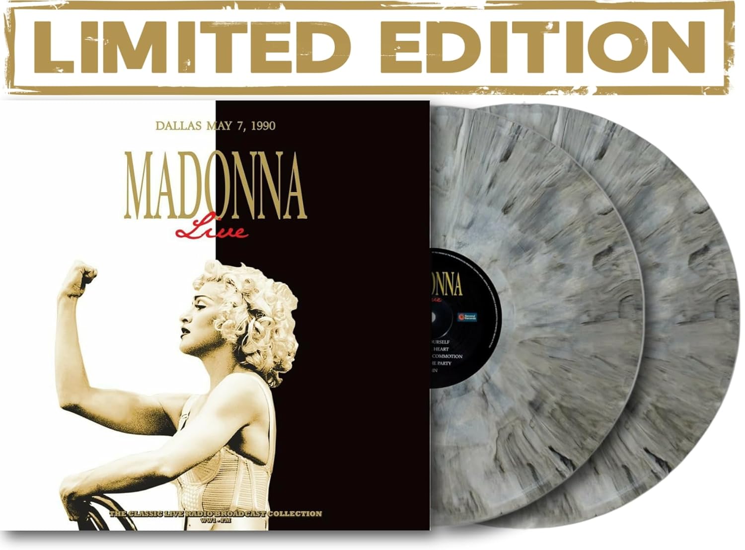 Madonna - Live In Dallas 1990 - Limited Color Edition Splatter White/Grey