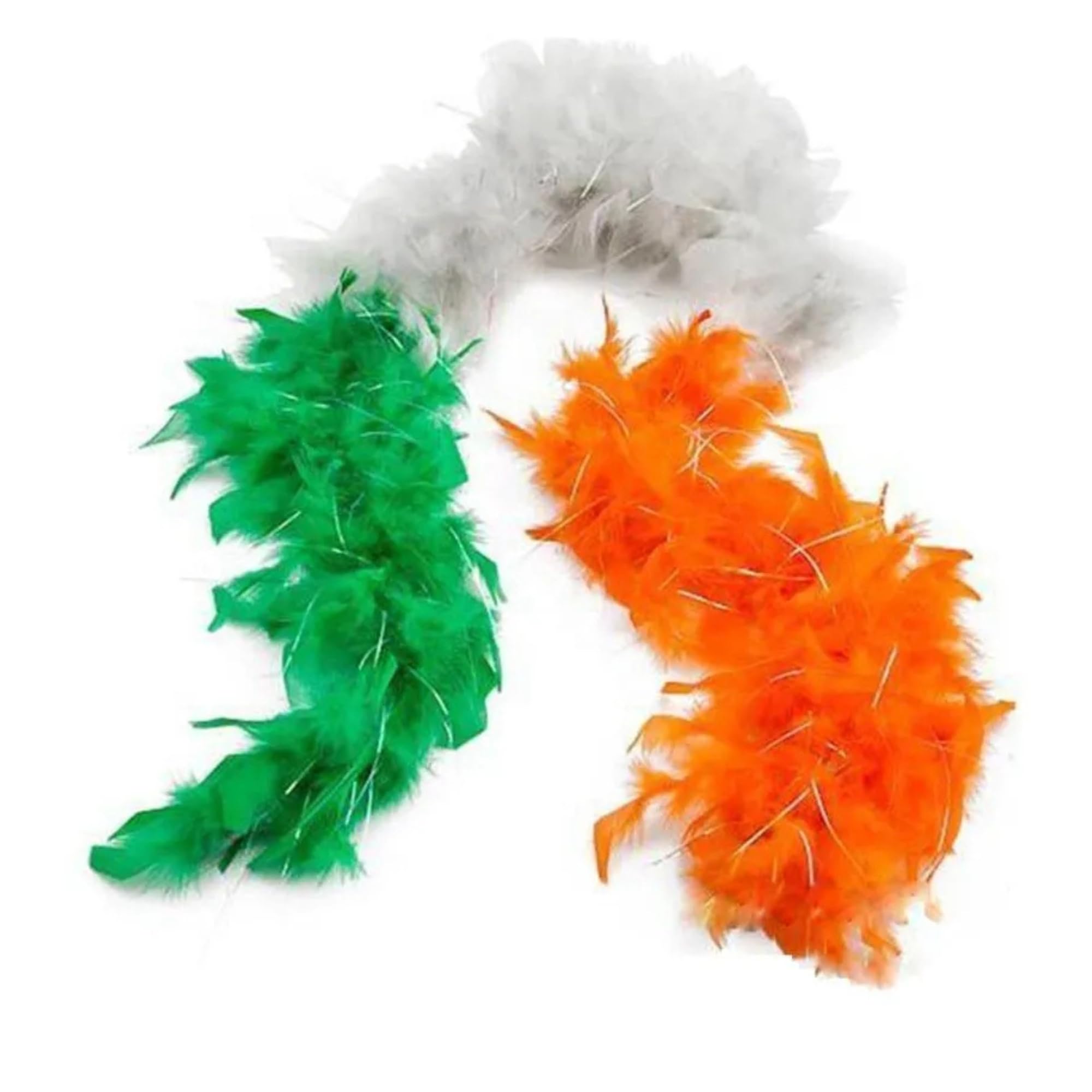 FNA FASHIONS 150 cm Feather Boa - Great for Hen and Stag Nights – Ideal for Costumes, Parties & Special Events (Irish)