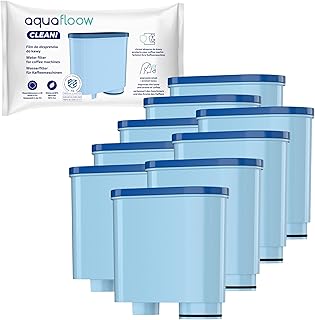 Aquafloow Filtro de Agua Compatible con Philips® y Saeco® AquaClean® CA6903/10 & CA6903/22 – Cartucho Descalcificador Antical para Cafetera Automática Espresso y Café de Aroma Intenso (9x)