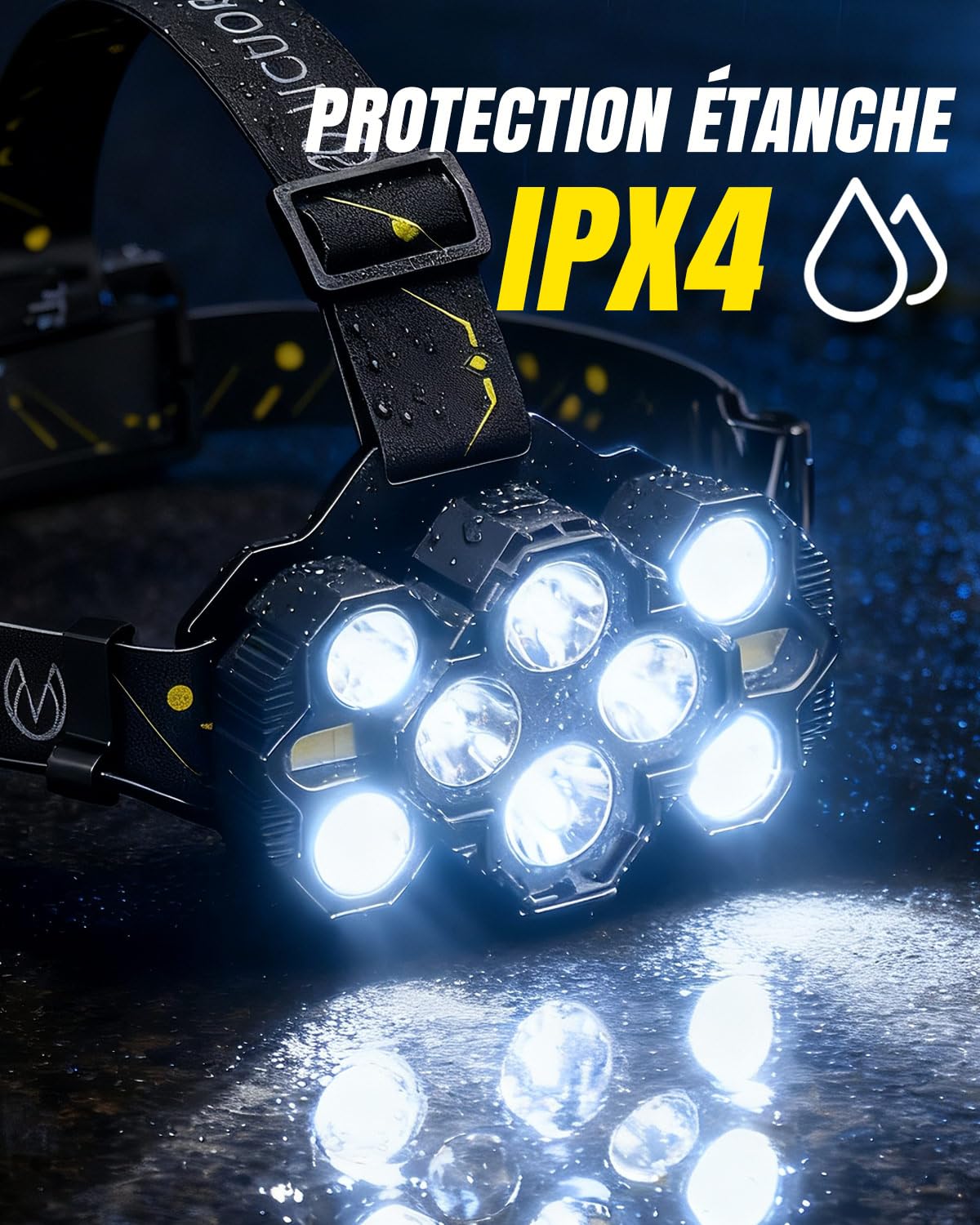 Lampe Charge Rapide 3 Heures Victoper Victoper Lampe Frontale Rechargeable 22000 Lumens 10 LED - 10 Modes, étanche IPX4, Réglable 90° - Pour Camping, Vélo, Nuit Lampe Charge Rapide 3 Heures Victoper Victoper Lampe Frontale Rechargeable 22000 Lumens 10 LED - 10 Modes, étanche IPX4, Réglable 90° - Pour Camping, Vélo, Nuit