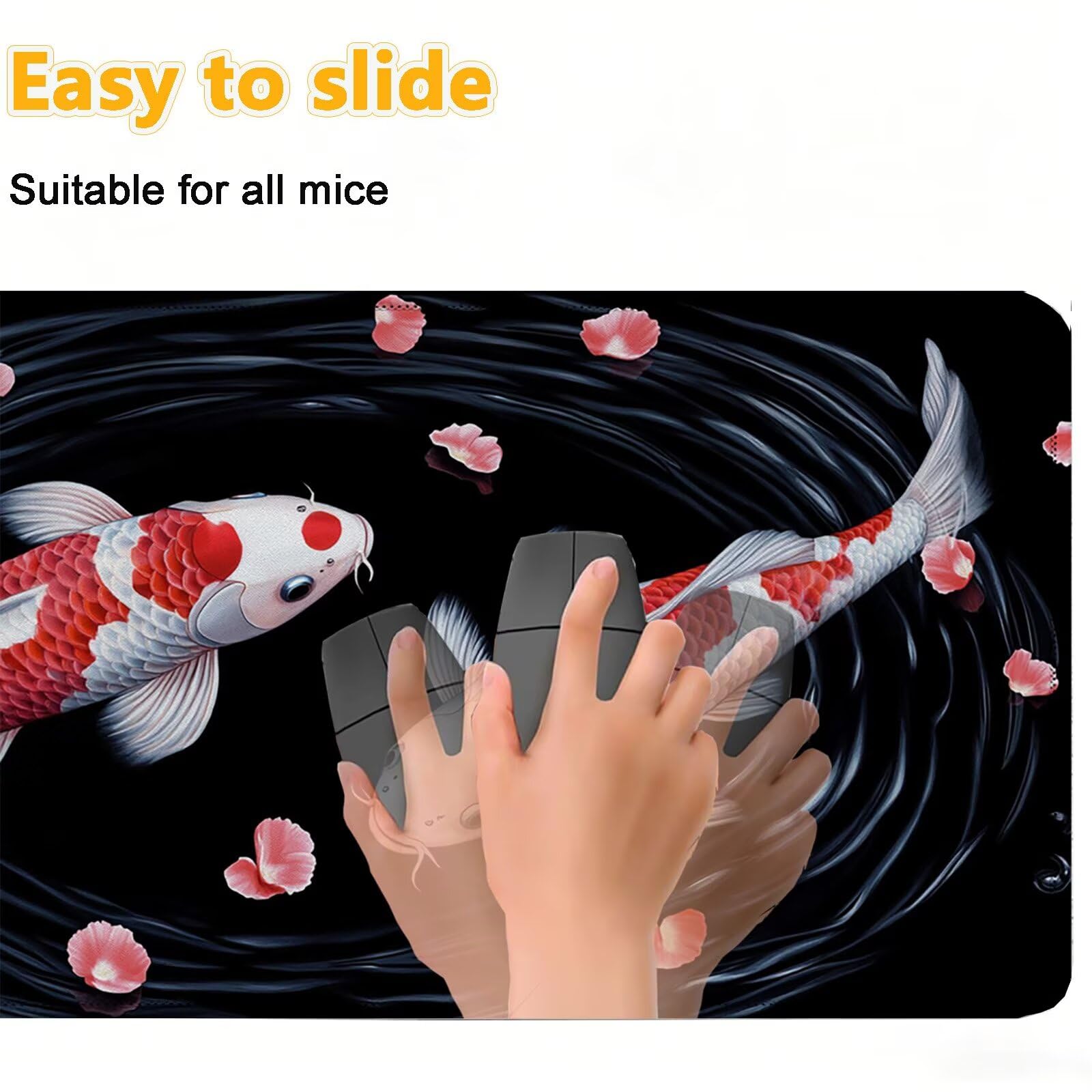 Tappetino Mouse 900x450mm | Superficie Ultra-Liscia, pescare 0-z656