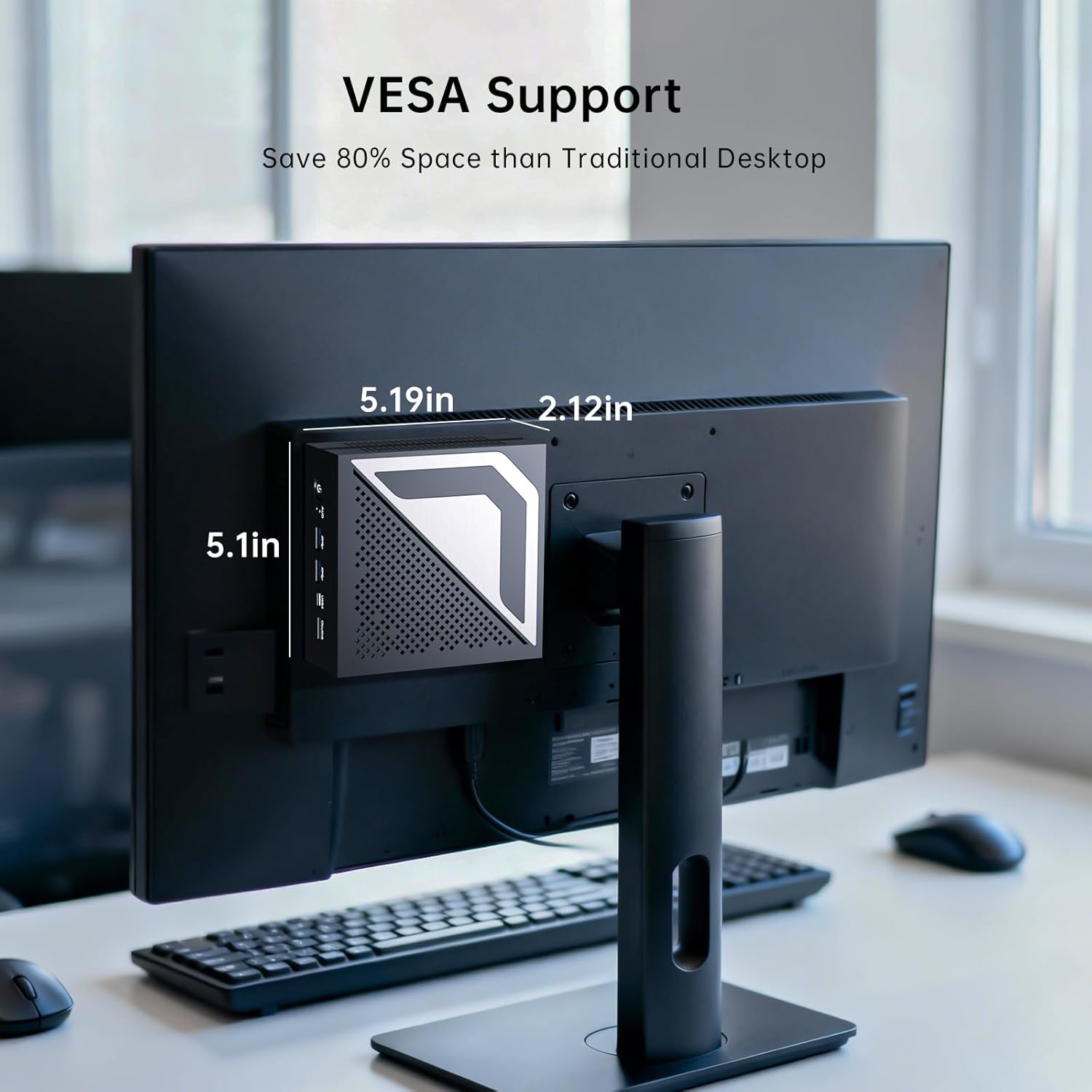 msecore Mini PC with 14th Gen Ultra 9 285H (16 Cores, Upto 5.4GHz), 64GB DDR5 RAM 1TB PCIE 4.0 SSD Desktop Computer, 1* HDMI, 1* DisplayPort, 1* USB4.0, 8K, 2.5G LAN, WiFi 6e, Windows 11 Pro