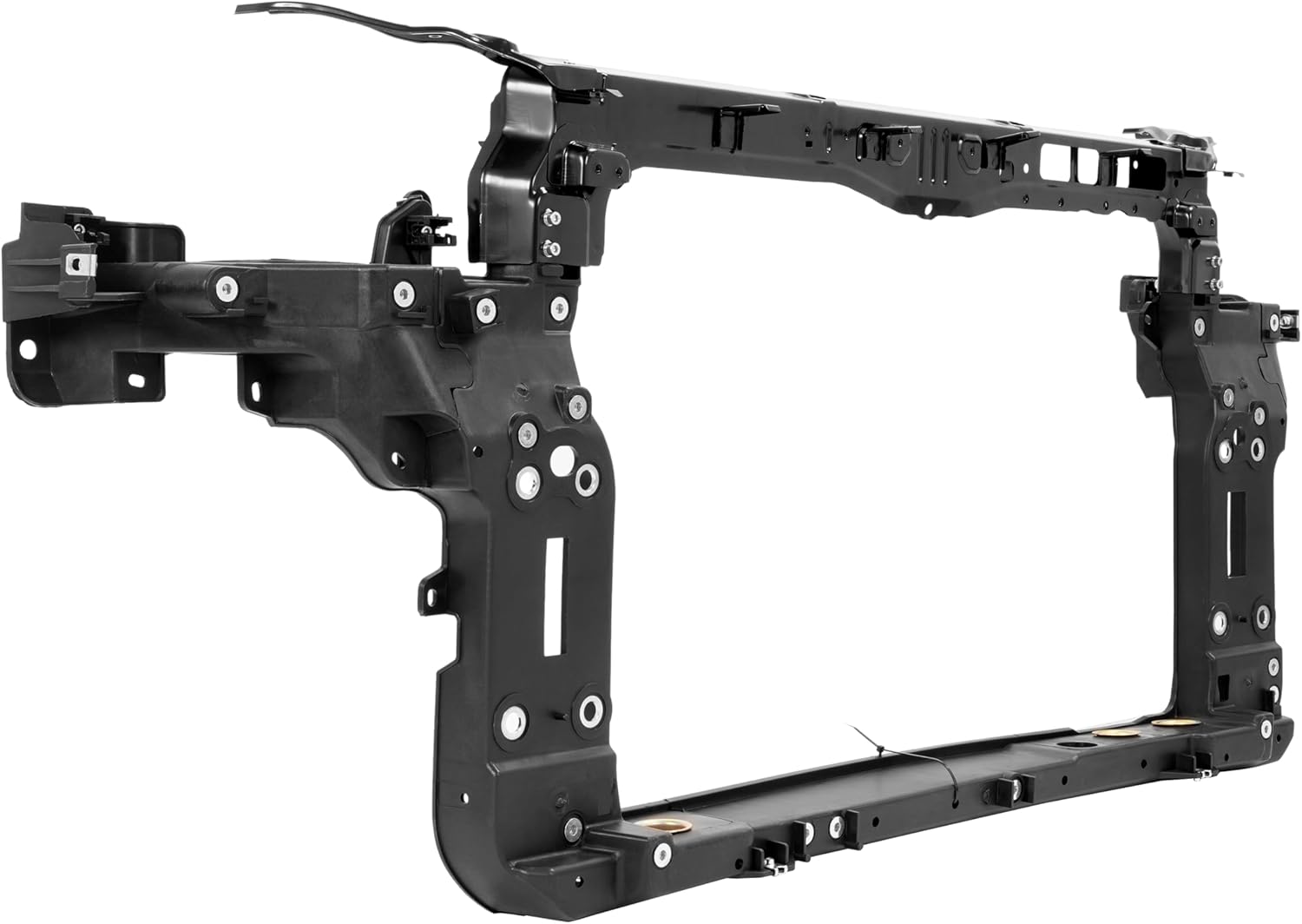 Radiator Support Core Assembly Compatible with 2013-2018 Hyundai Santa Fe Sport 2.0L Replacement for 641014Z100 HY1225172 Steel Plastic Primed Black