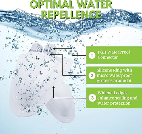 Miniatura 4 de La caja impermeable original de doble cable solar glándula de cable solar herramienta de montaje en techo de 0.236-0.472 in RV accesorios solares de