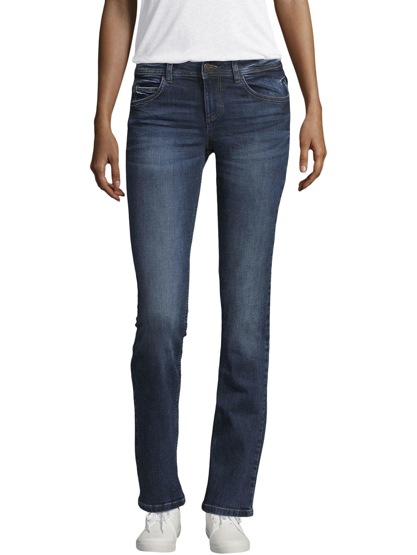 Tom Tailor Women's Alexa Jeans Style Von Hat EIN Gerade Geschnittenes Und Etwas Weiteres Bein Straig