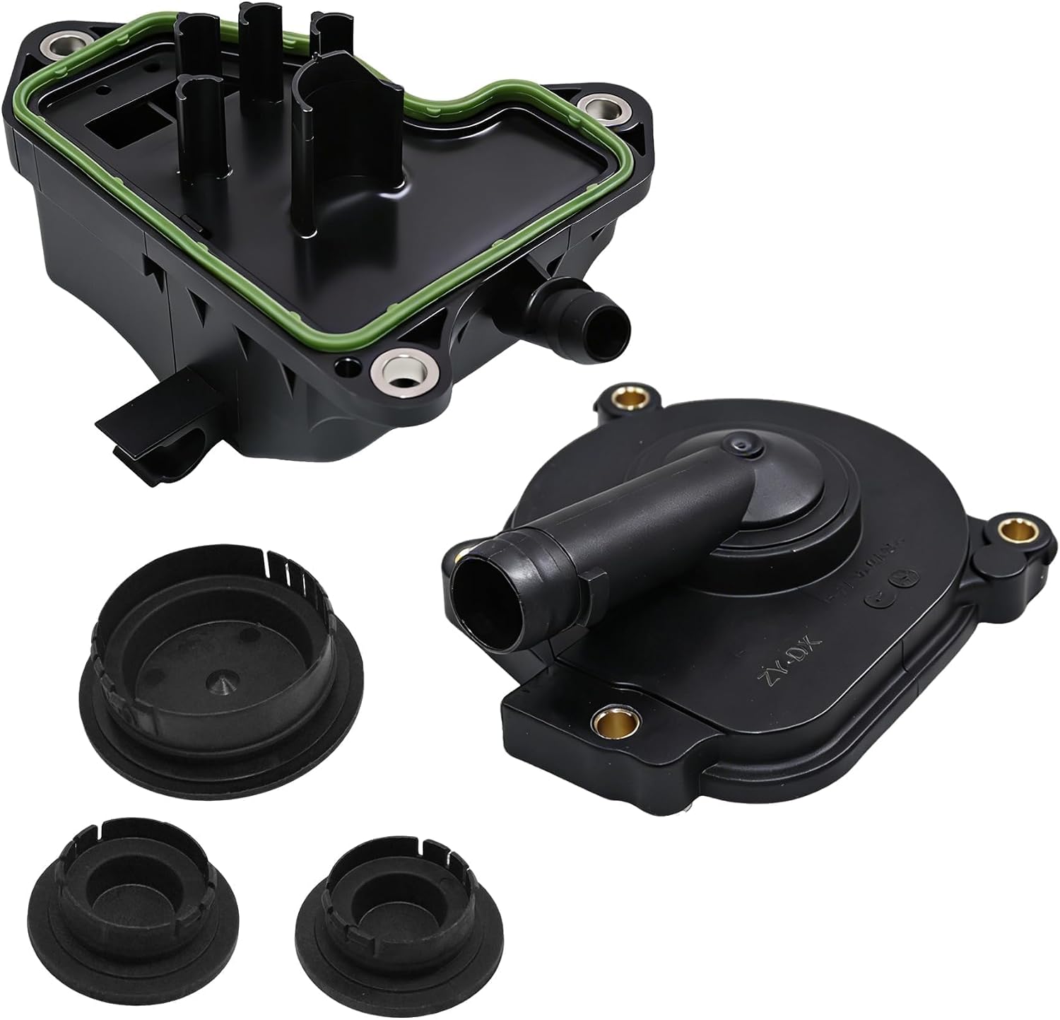 5-piece set Engine Oil Separator Cover Kit & Camshaft Expansion Plug Kit Compatible with Mercedes-Benz M272 GLK M R S Replace 2720100631,0009985690,0009986590,2720160134 (Part number difference)