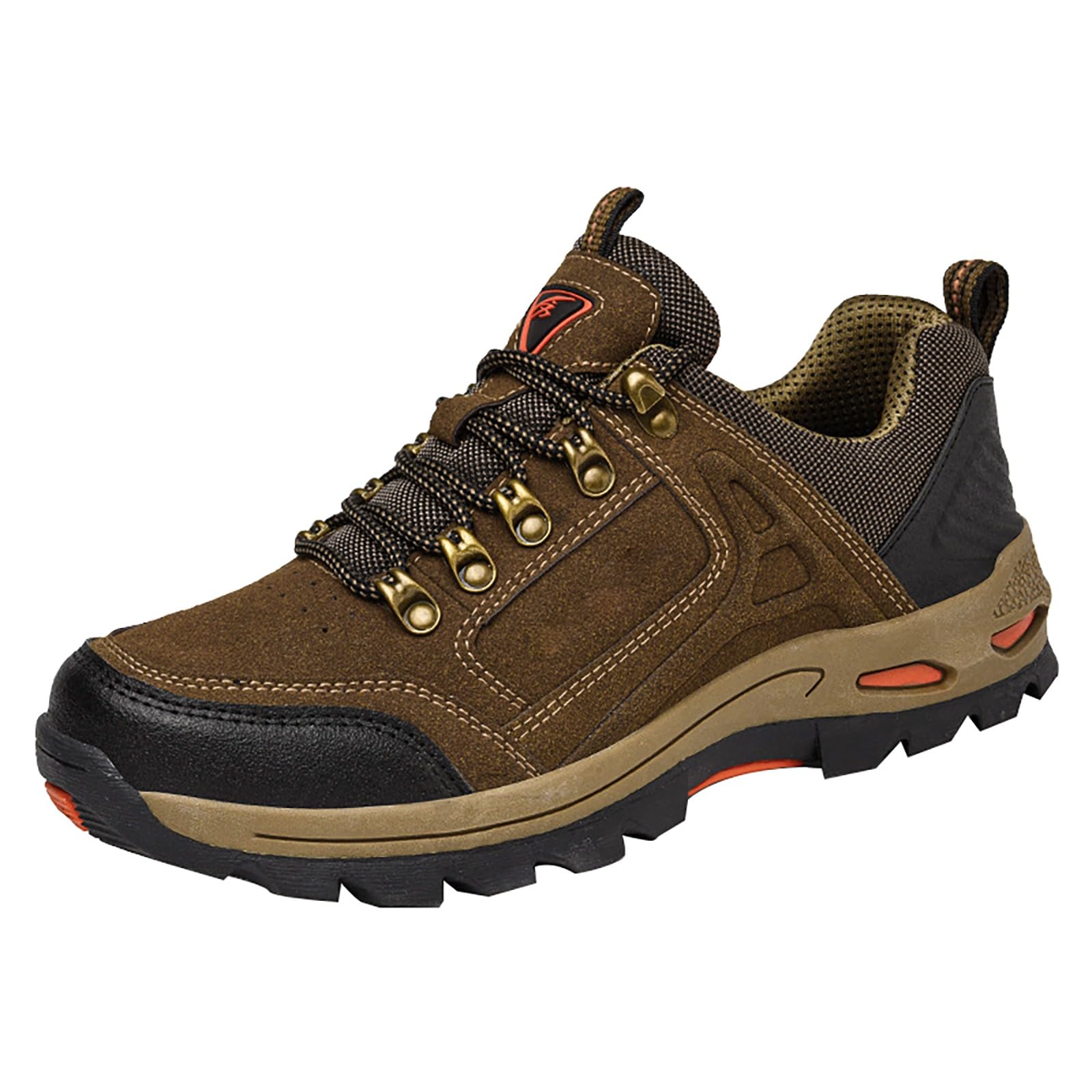 Zapatos de senderismo para hombre, impermeables, ligeros, antideslizantes, ligeros, con amortiguación, suela gruesa, zapatos de montaña, cómodos zapatos de ocio