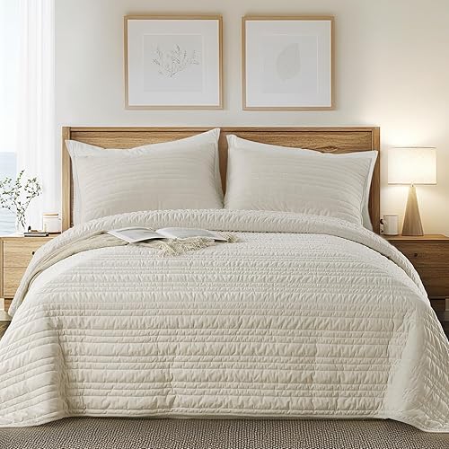 KASENTEX Juego de edredón de terciopelo de lujo de 3 piezas tamaño King extragrande, colcha suave con 2 fundas de almohada, manta de cama ligera,