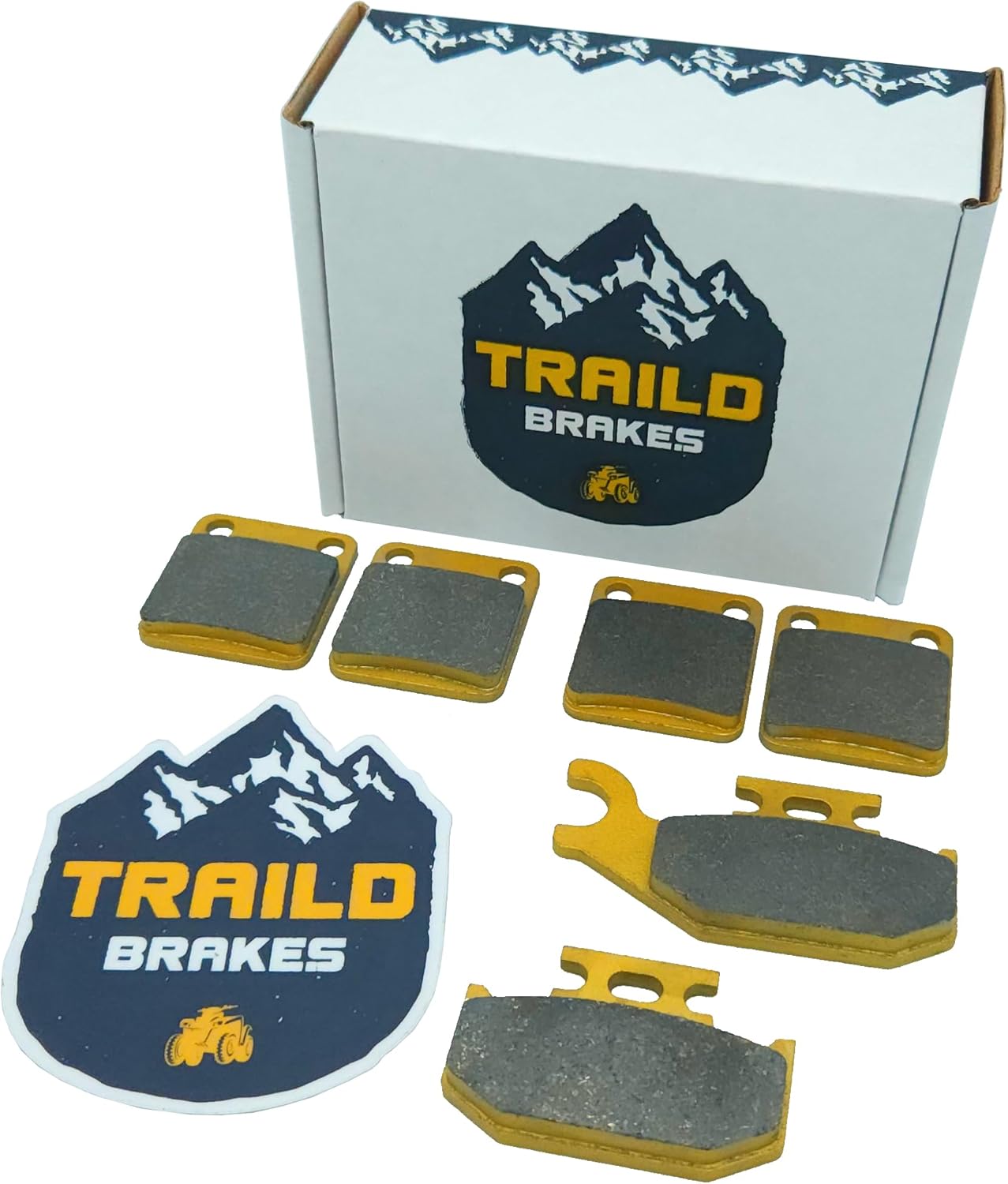 Traild Ceramic Brake Pad Set for Suzuki Vinson LTA 500 FK2 2002-2003 Front & Rear