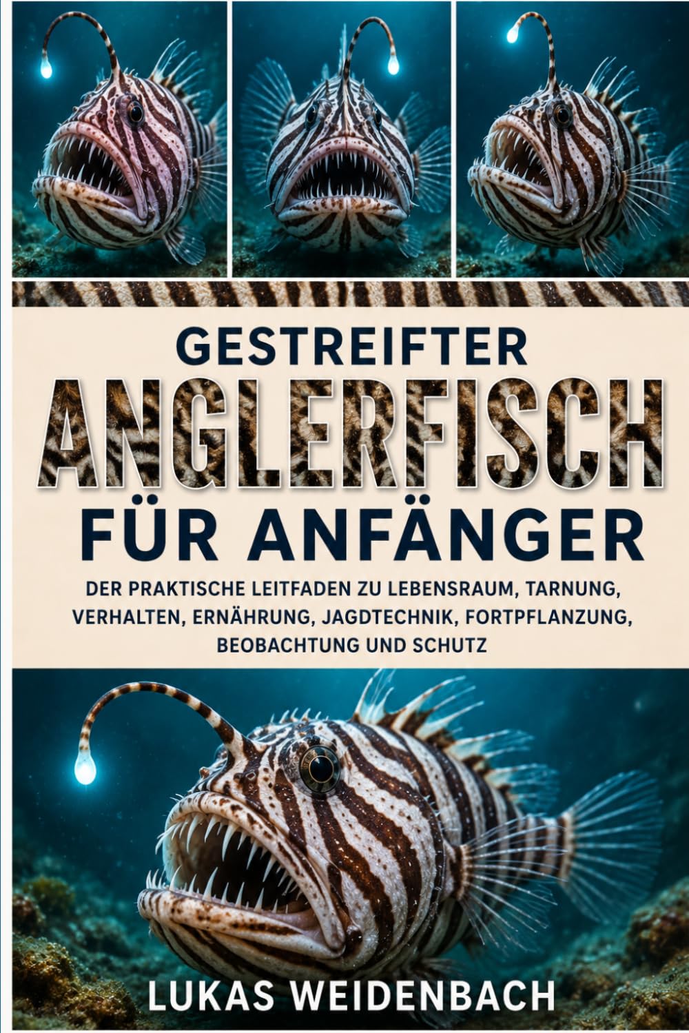 Gestreifter Anglerfisch für Anfänger: Der praktische Leitfaden zu Lebensraum, Tarnung, Verhalten, Ernährung, Jagdtechnik, Fortpflanzung, Beobachtung und Schutz