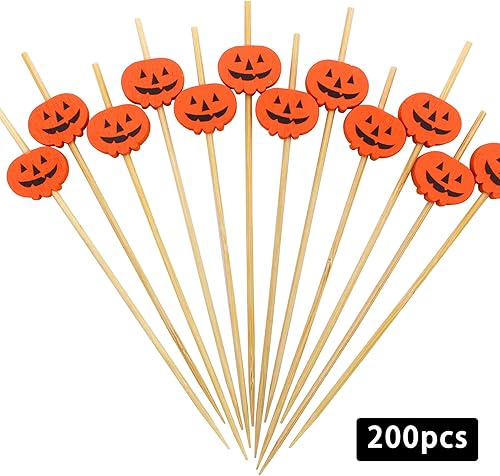 Miniatura 10 de BLUE TOP 100 palillos de cóctel de perlas de madera colorida para bebidas y alimentos, palillos de cóctel de 4.7 pulgadas y 0.118 in de diámetro