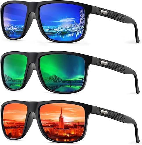 KALIYADI Sunglasses-Men Polarized-Sunglasses Mens Sunglasses: Sun Glasses Polarized UV Protection Unisex Driving Fishing Golf