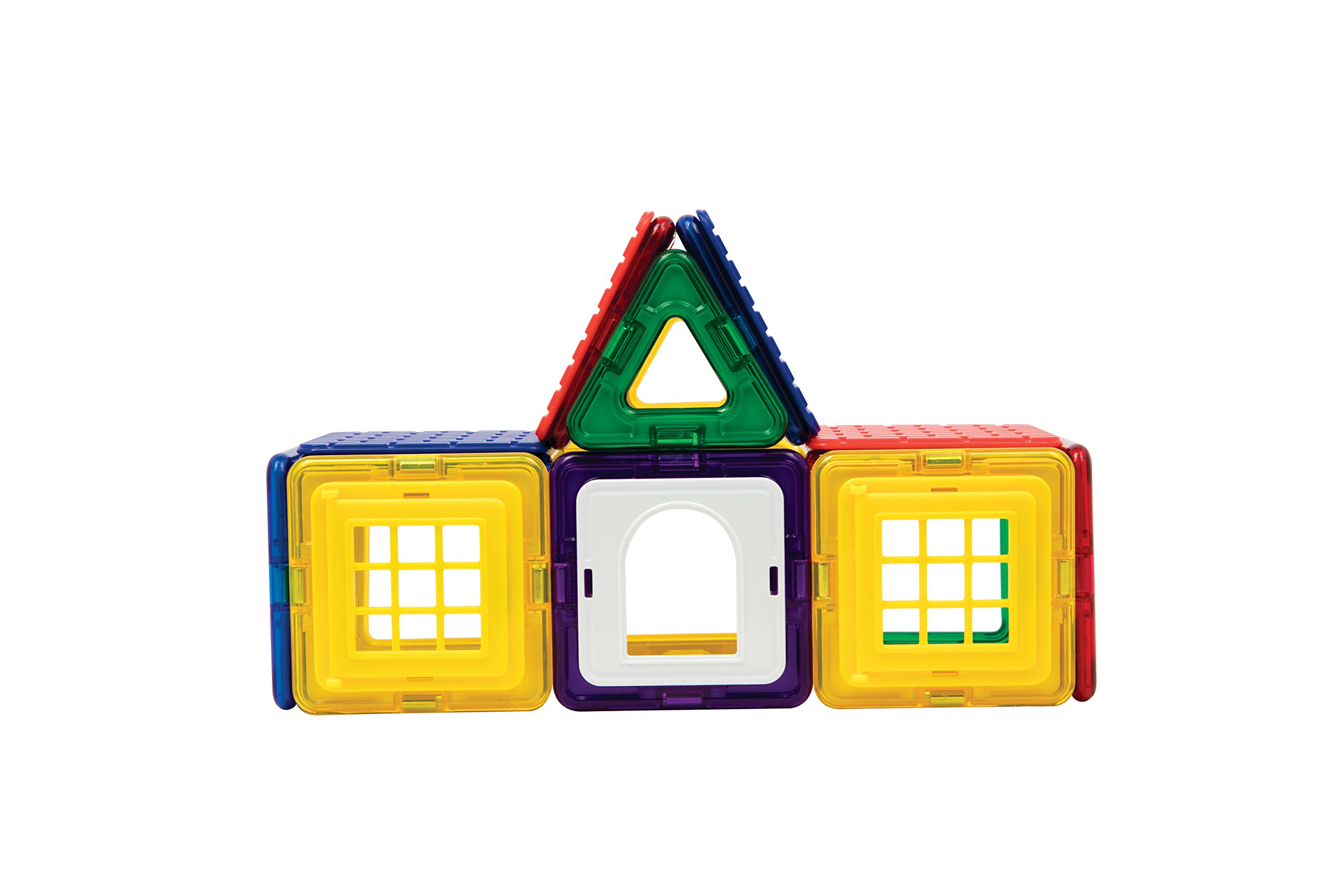 Magformers Wow House Magnetic Building Blocks Tiles Toy. Makes 20 Different Houses. Comes with Extra Puzzle Play Sheets And Building Cards Guides for Younger Children.