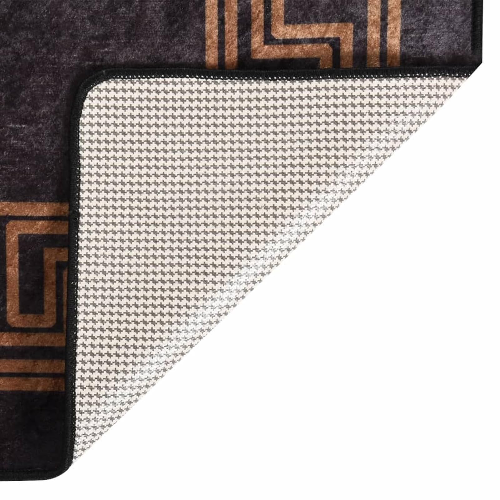 BaraSh Tapis Lavable antidérapant 80x300 cm Noir et doré,Tapis De Couloir,Tapis De Passage Couloir,Tapis De Décoration