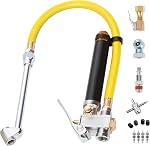 Hromee Gonflateur de pneus lourds avec jauge de pression 120PSI avec double tête Air Chuck et Lock sur Tire Chuck, Air Outils pour compresseurs et vannes de pneus