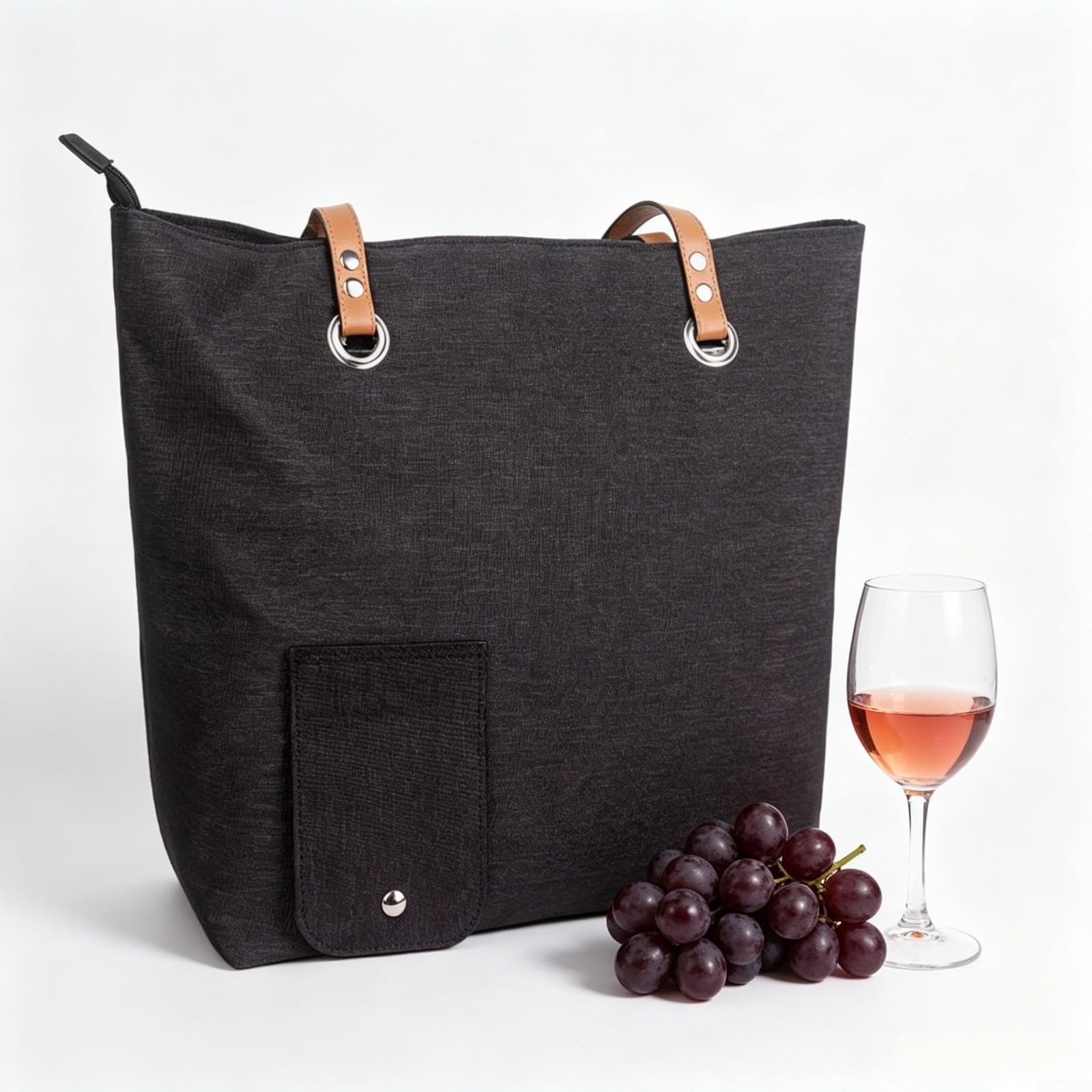 Wine Tote with Drink Dispenser Portable Wine Dispensing Tote Shoulder Bag