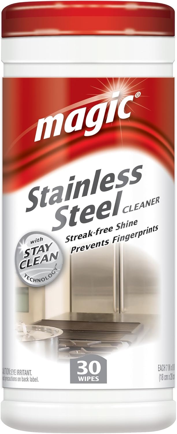 30 Ct Stainless Steel Cleaning Wipes Health & Household