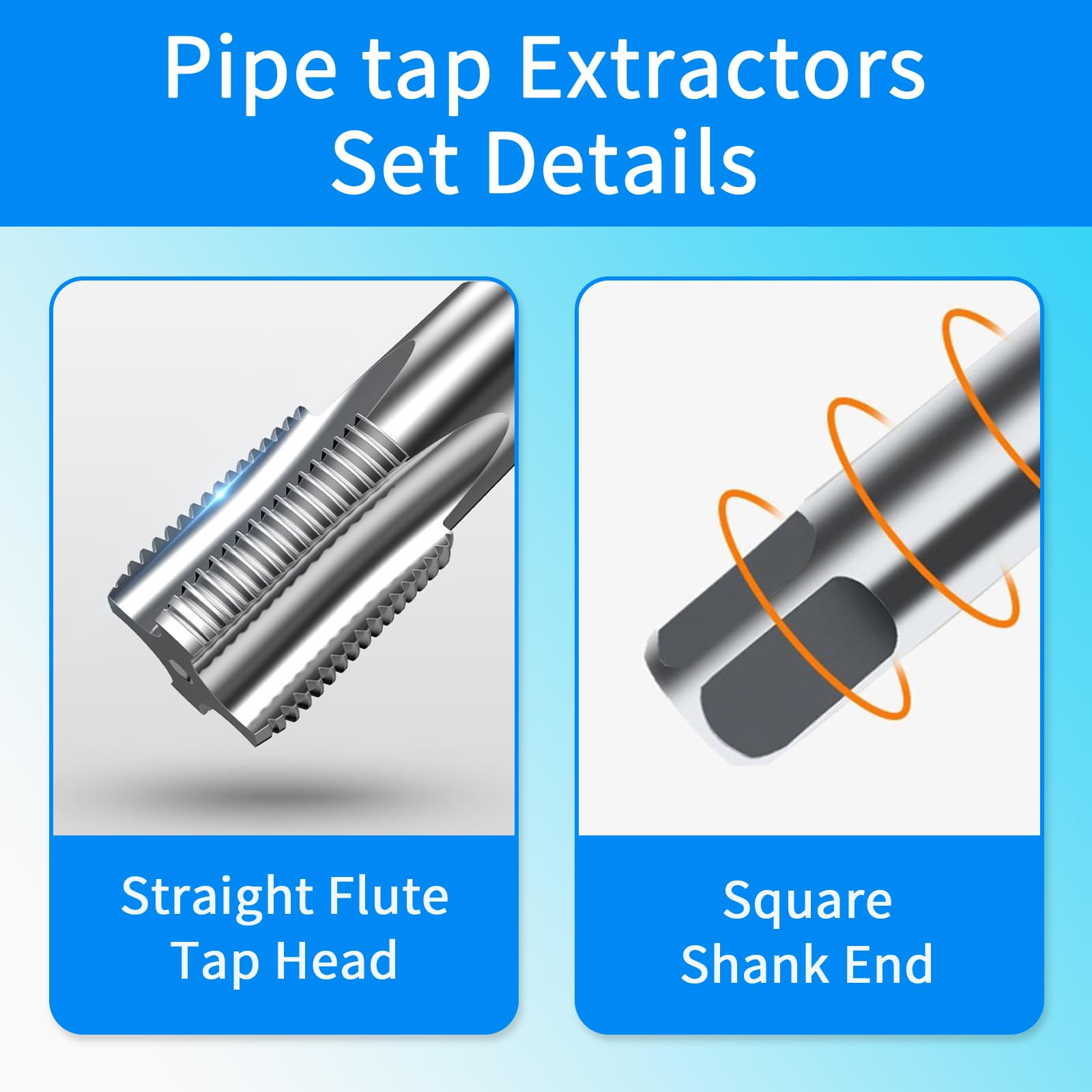 DKIBBITH 2"NPT Pipe Tap, 2"NPT Tap Carbon Steel Hand Threadi -5 DKIBBITH 2"NPT Pipe Tap, 2"NPT Tap Carbon Steel Hand Threadi -5