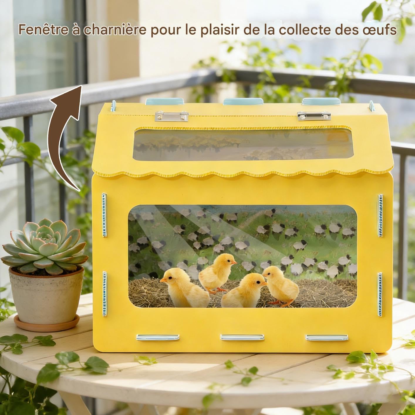 Terrarium dla gadów i płazów Wentylowana klatka dla małych zwierząt | Siedlisko Reptilien 40 x 30 x 30 cm dla Żaba Wąż Jaszczurka wewnątrz i na zewnątrz