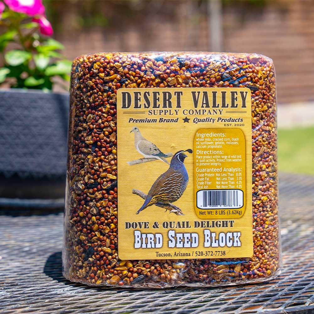 Desert Valley Wild Bird Seed Block Dove & Quail Delight (8-Pounds)