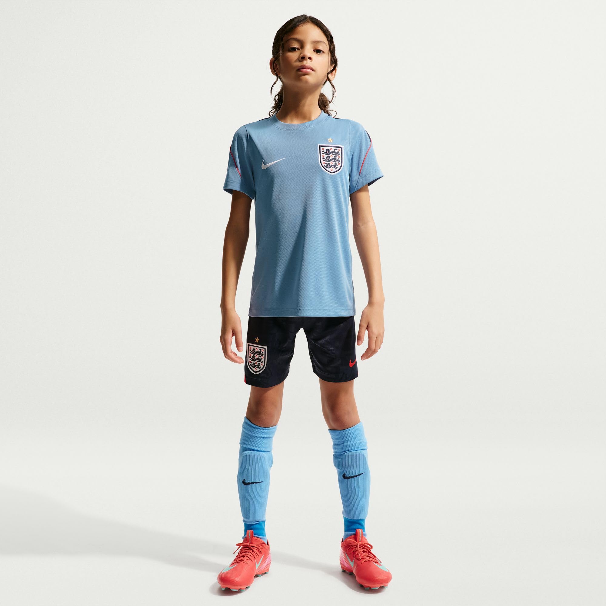 Nike England Strike Nike Football Dri-Fit Kurzarmshirt für Ältere Kinder Maglietta a Maniche Corte Unisex - Bambini e Ragazzi