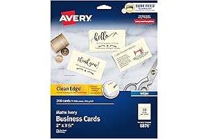 Avery Printable 28371 Business Cards for Inkjet Printers
