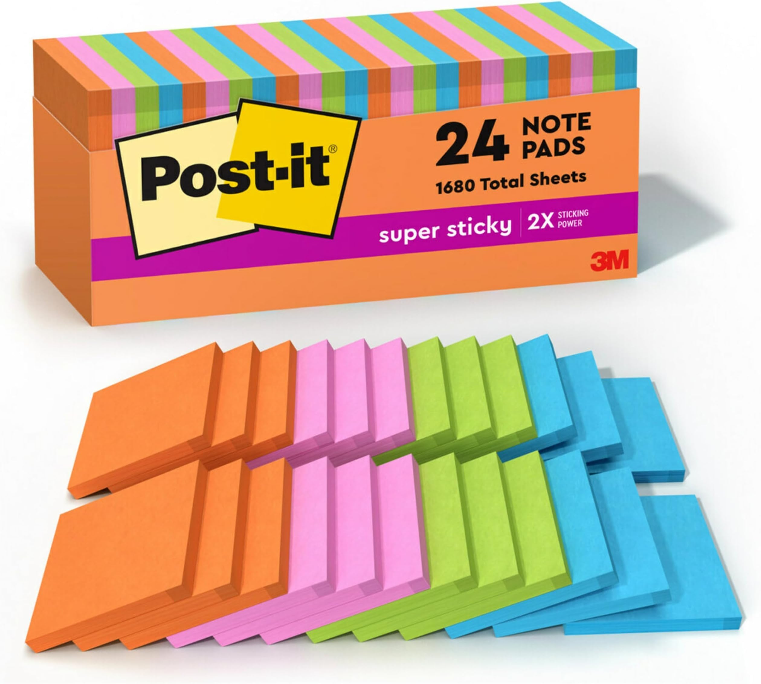 Neon Sticky Notes - 2X Stickier! -13