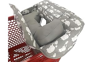 Comfy Critters Disney Shopping Cart Cover with Attached Soft Pillow (Elephant)