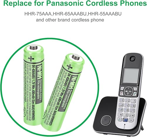 Miniatura 4 de OSIM BK-40AAABU Ni-MH AAA Baterías recargables 400 mAh AAA Ni-MH Baterías recargables 1.2 V para teléfonos inalámbricos Panasonic, controles