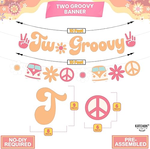 Miniatura 3 de KatchOn, Linda pancarta de dos geniales  10 pies, sin bricolaje, dos decoraciones de fiesta geniales, dos guirnaldas geniales para dos decoraciones