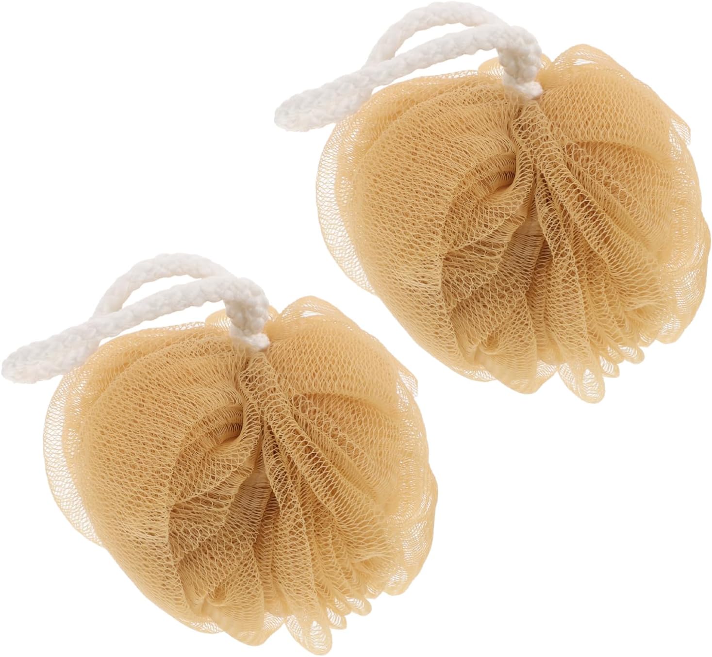 2pcs Lantern Bath Flower Ball Set Soft Exfoliating Bath Scrubber with Bubble Net Decorative Hanging Accessories for Women for Relaxing Bubble