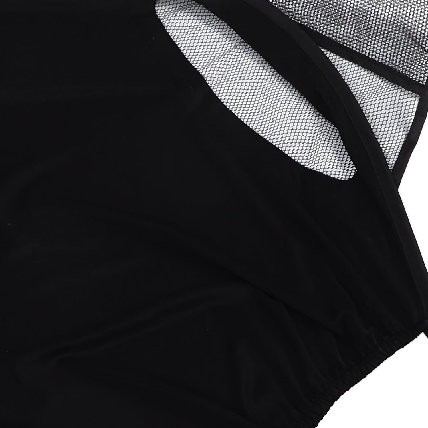 Stroller Sunshade Canopy, Pushchair Sun Cover with Dustproof Fabric, UV Protection Extended Canopy for Stroller Outdoor Use, Black Oversized Sunshade
