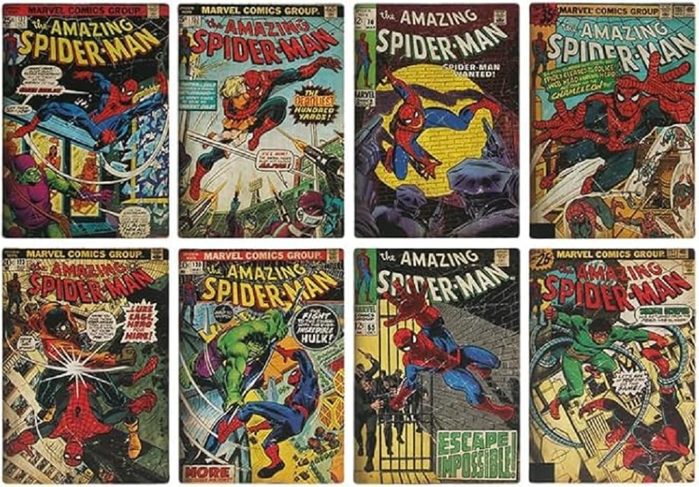 Amazon｜Paladone スパイダーマン コミック コースター セット 8枚
