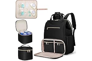 Jujube Breast Pump Backpack and Tote Bag for Hands-Free Pumping Sessions with coolers