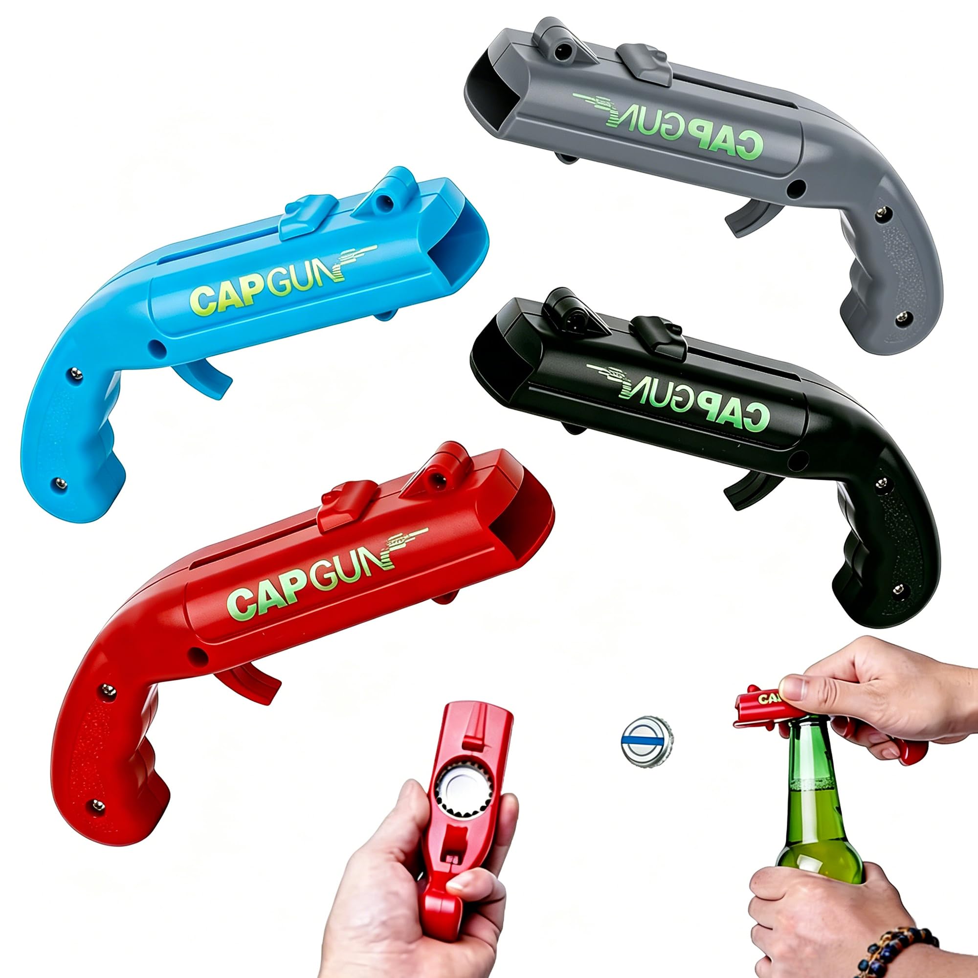 Flaschenöffner Pistole Cap Gun, Bieröffner für Party, Bar und Zuhause