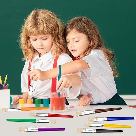YGAOHF 20 Pcs Paint Brushes for Kids Bulk